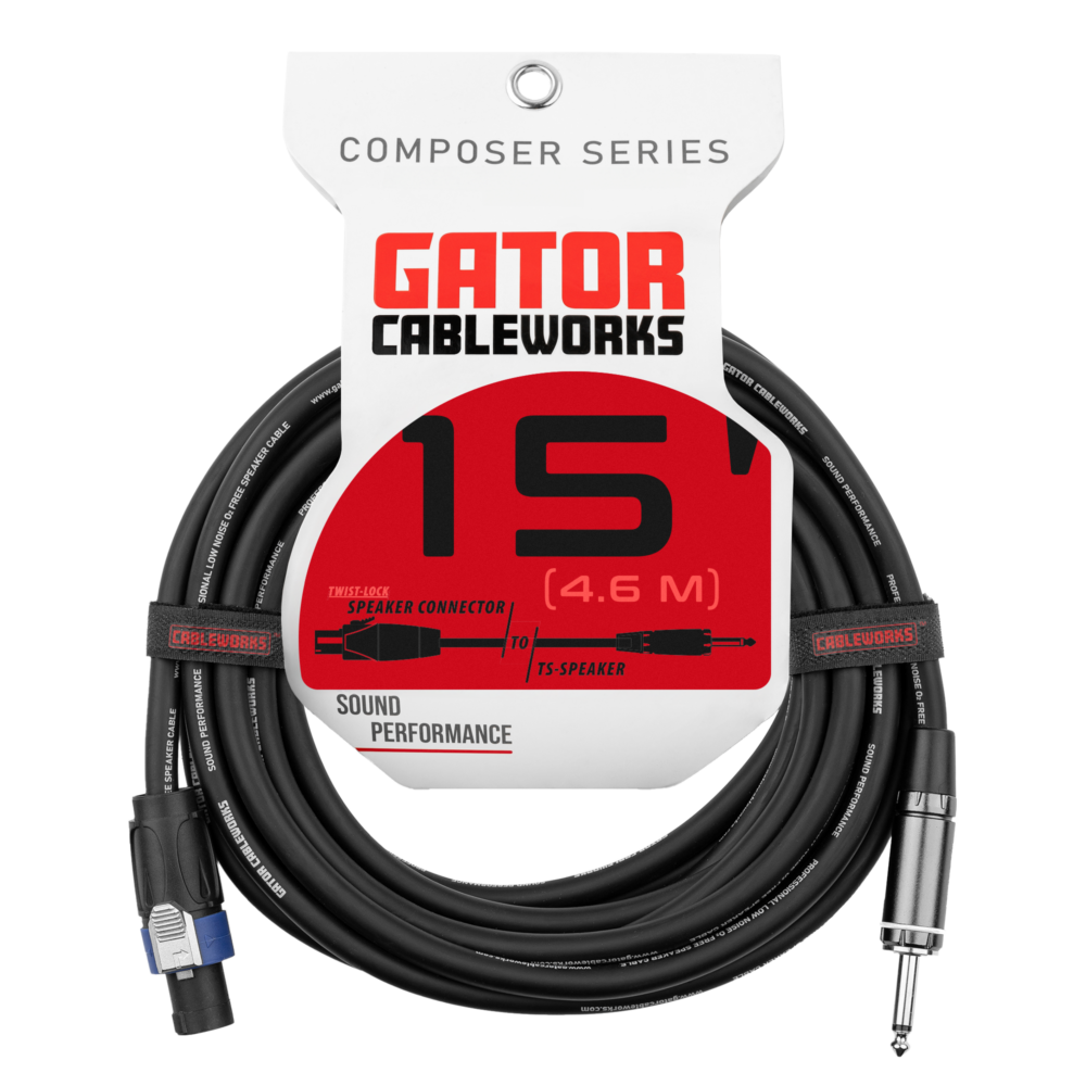 Gator TS to Twist Lock Connector Speaker Cable - Headliner Series product image