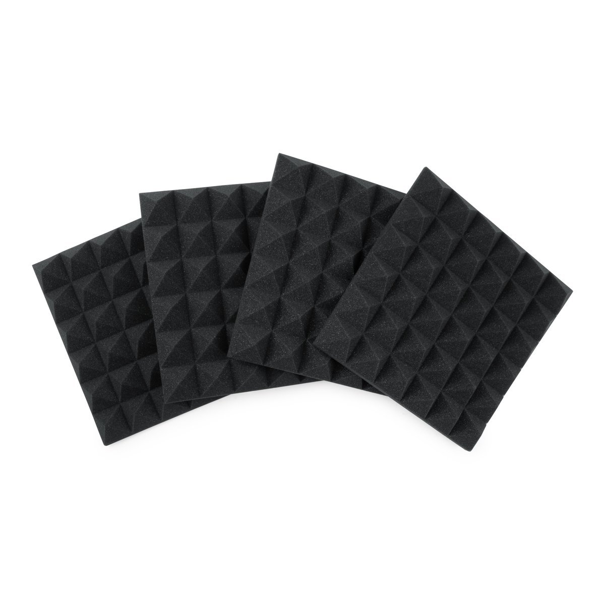Gator 4 Pack of Charcoal 12x12" Acoustic Pyramid Panel product image