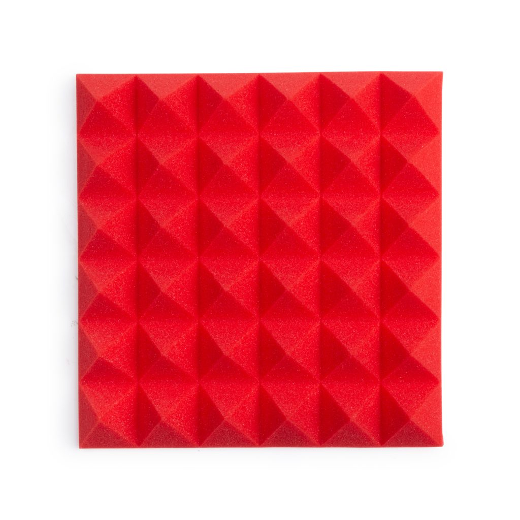 Gator 4 Pack of Red 12x12 in Acoustic Pyramid Panel - view 2