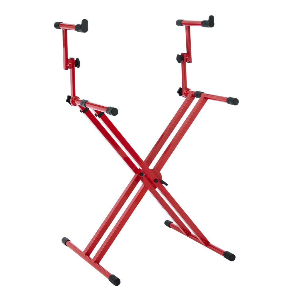 Gator 2 Tier Style Keyboard Stand - Red - view 2