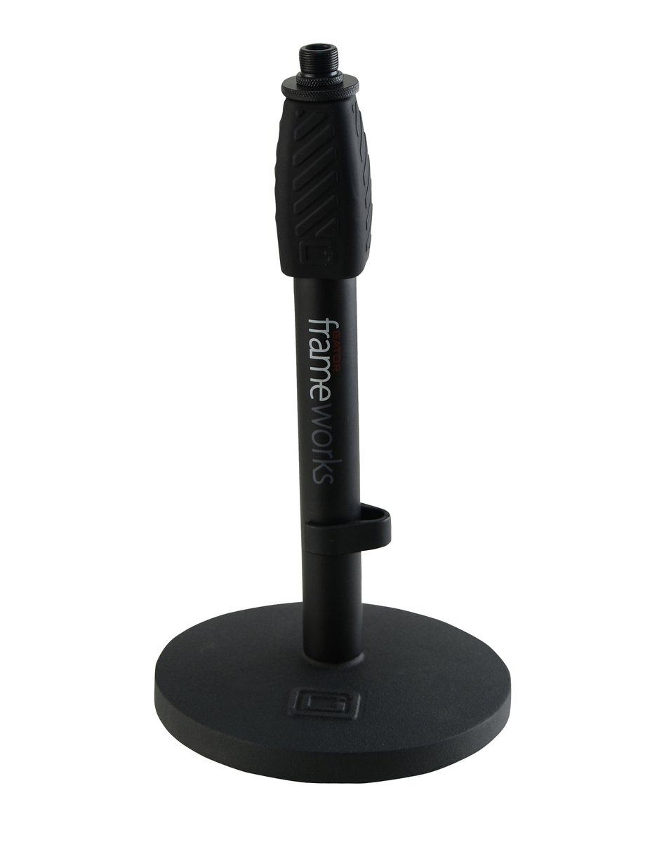Gator Desktop Mic Stand with Round Base and Twist Clutch - view 2