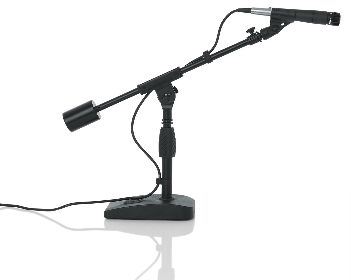 Gator Telescoping Boom Mic Stand Desktop and Bass Drum
