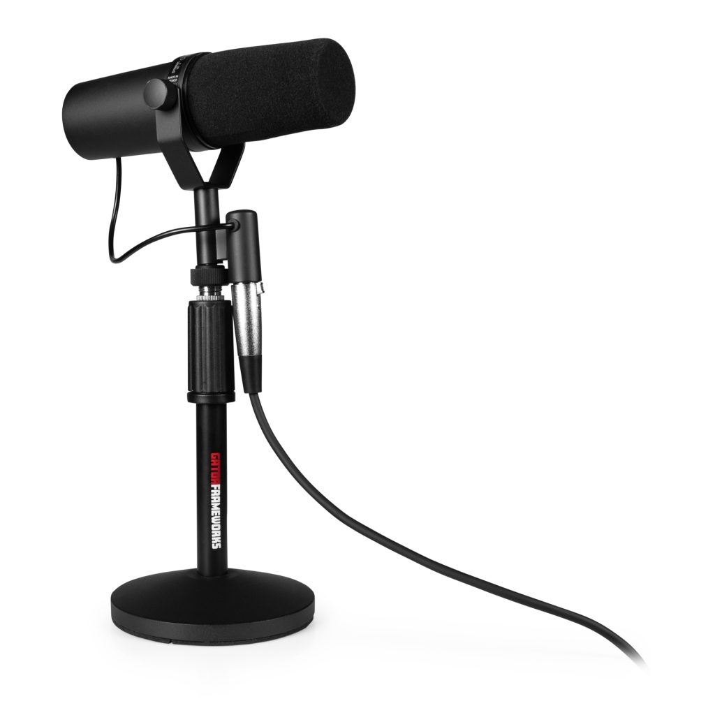 Gator Frameworks (x2) Desktop Mic Stands and (x2) 10-ft XLR Cables - view 4