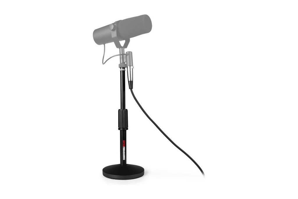 Gator Frameworks (x2) Desktop Mic Stands and (x2) 10-ft XLR Cables - view 5
