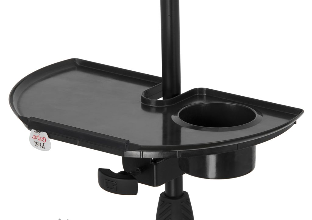 Gator Frameworks Mic Stand Accessory Tray with Drink Holder - view 2