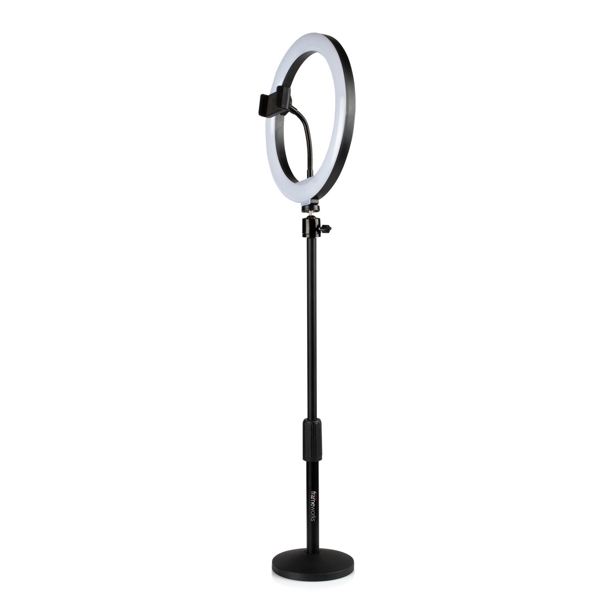 Gator Ring Light Round Base Desktop Stand W/ Phone Clamp