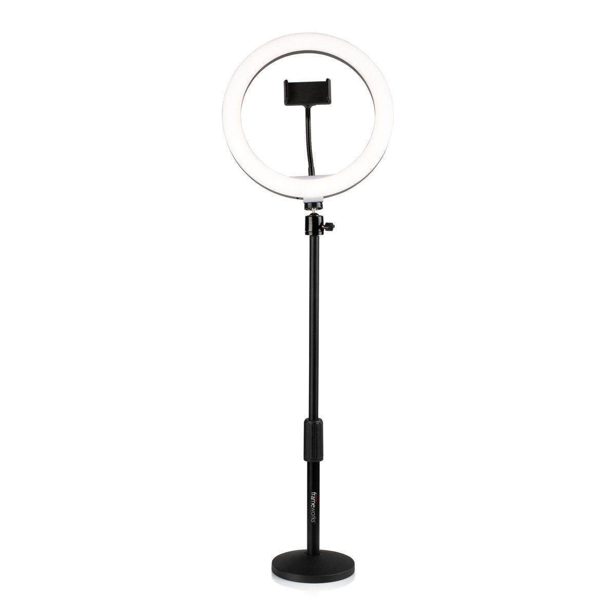 Gator Ring Light Round Base Desktop Stand W/ Phone Clamp - view 2