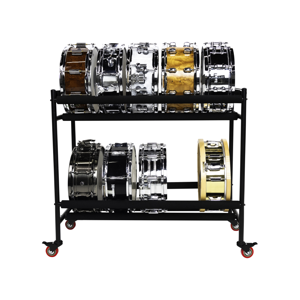 Gator Two-Tier Snare Rack with Locking Casters