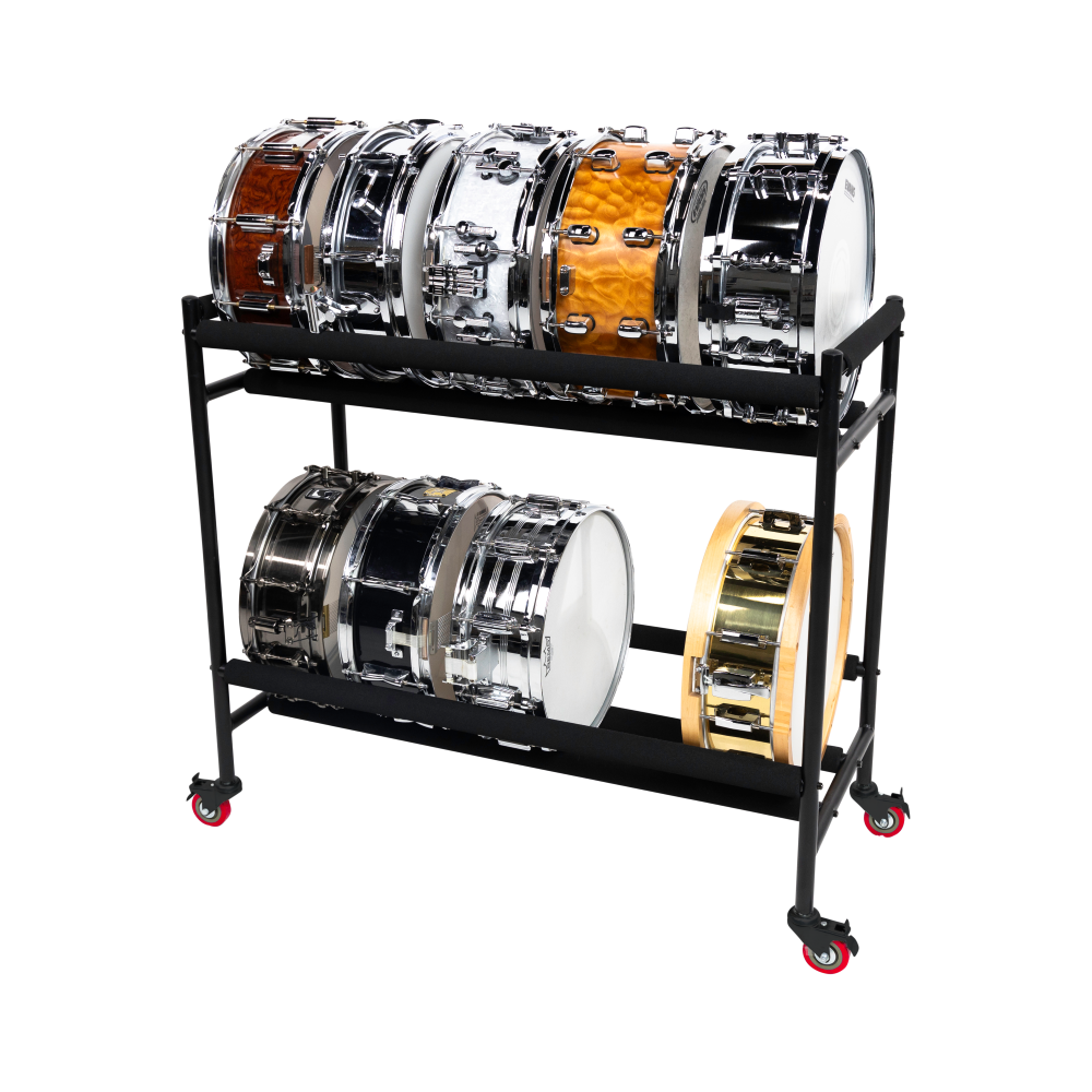 Gator Two-Tier Snare Rack with Locking Casters - view 3