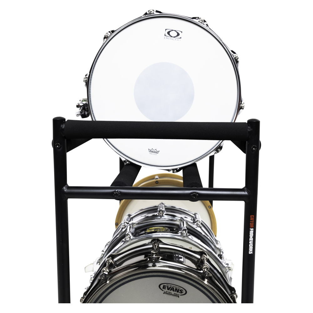 Gator Two-Tier Snare Rack with Locking Casters - view 4