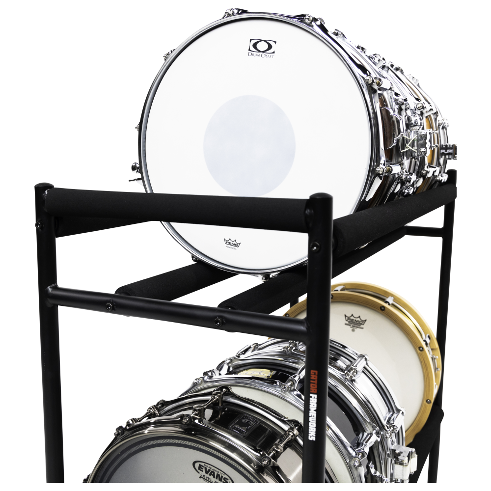 Gator Two-Tier Snare Rack with Locking Casters - view 5