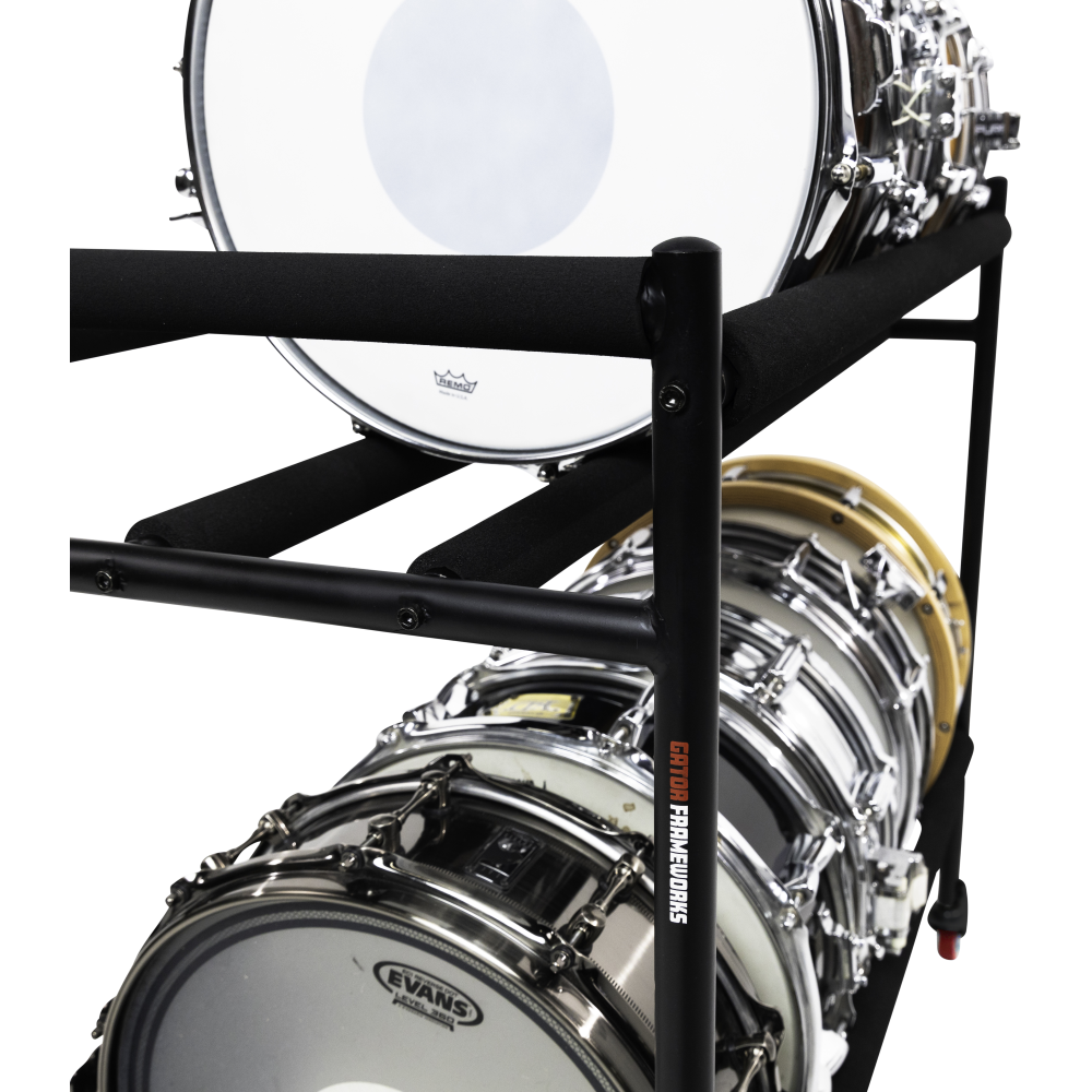 Gator Two-Tier Snare Rack with Locking Casters - view 7