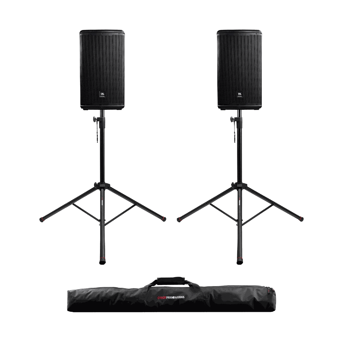 Gator GFW-SPK-2000SET Speaker Stand Pair with Carry Bag