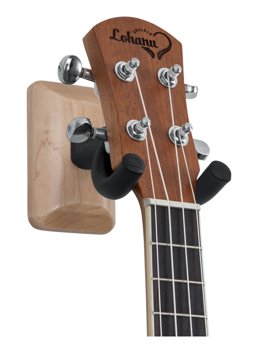 Gator Frameworks Maple Wall Mount Ukulele/Mandolin Hanger