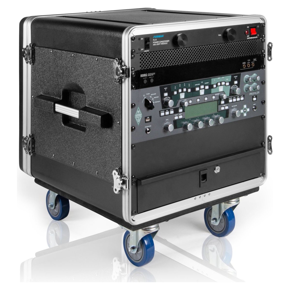Gator Rack Base with casters, for Console Audio Racks - view 2
