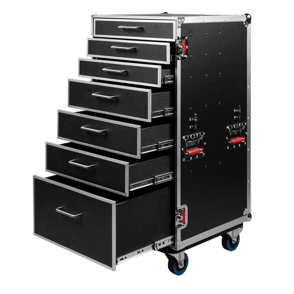 Gator GTOUR-WORKST7 Utility Drawer Case with Fold-Out Table - view 2