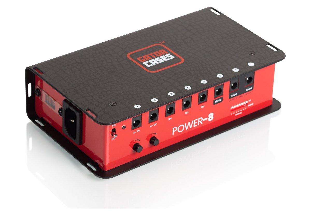 Gator GTR-PWR-8 Pedalboard Power Supply, 8 Isolated Outputs - view 2