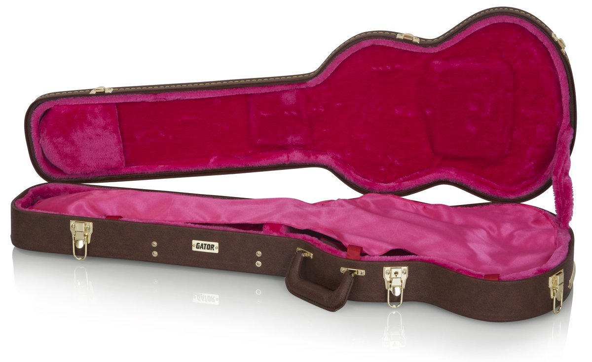 Gator Gibson SG Guitar Deluxe Wood Case, Brown - view 2