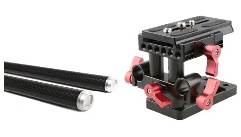 Genustech DSLRMount 250 Baseplate with Carbon Fiber Rods