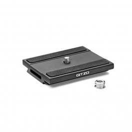 Gitzo GS5370SDR / GS5370DR / GS5370LDR Quick Release Plate, D Profile with Rubber Grip