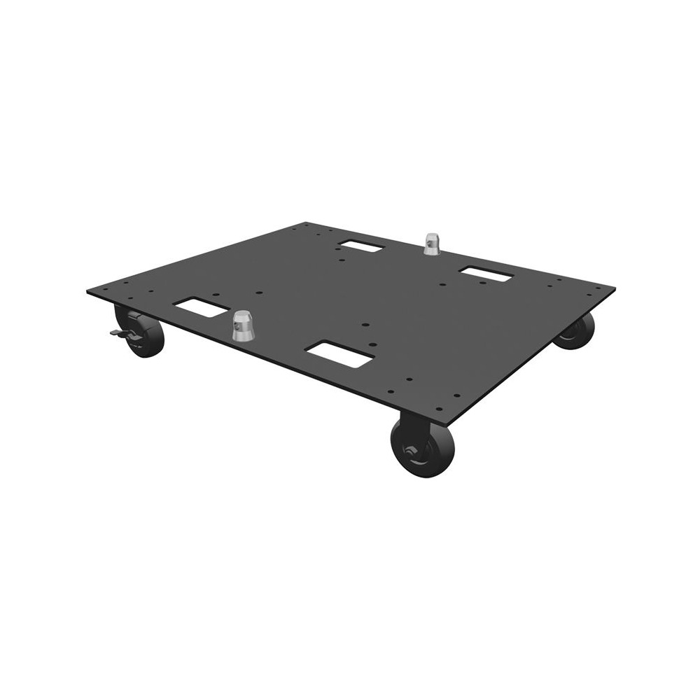 Global Truss BASE PLATE 24X30WC 24"x30" Steel Base Plate With Casters