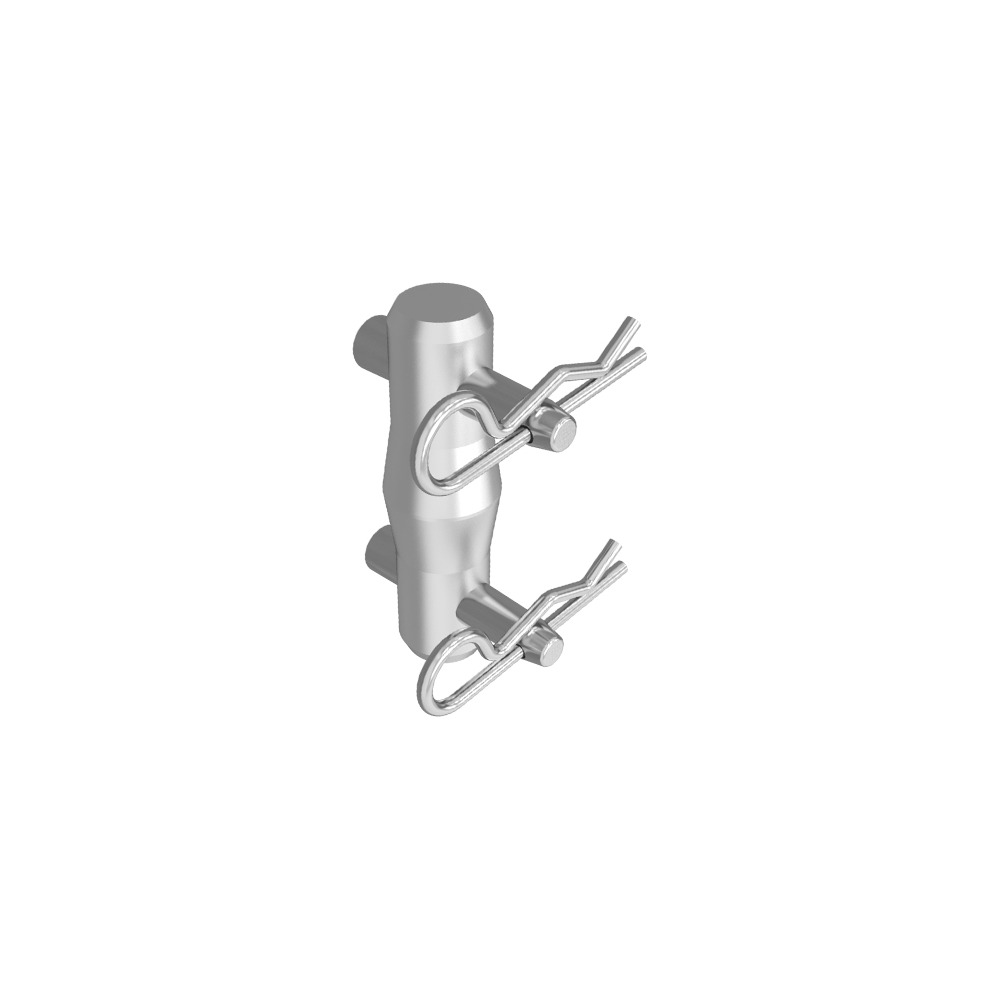 Global Truss F14 Male to Male Conical Coupler with Pins and Clips