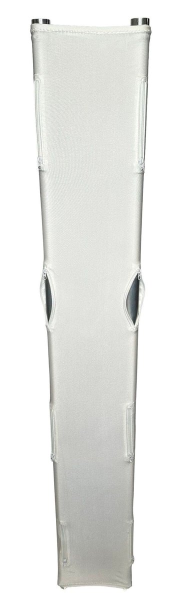 Global Truss GT-TCZ White Slip-On Truss Cover with Zippered Slots for F24 Square Truss - view 3