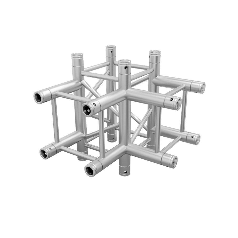 Global Truss SQ-4130 F34 Square Truss 4-Way T-Junction - view 2