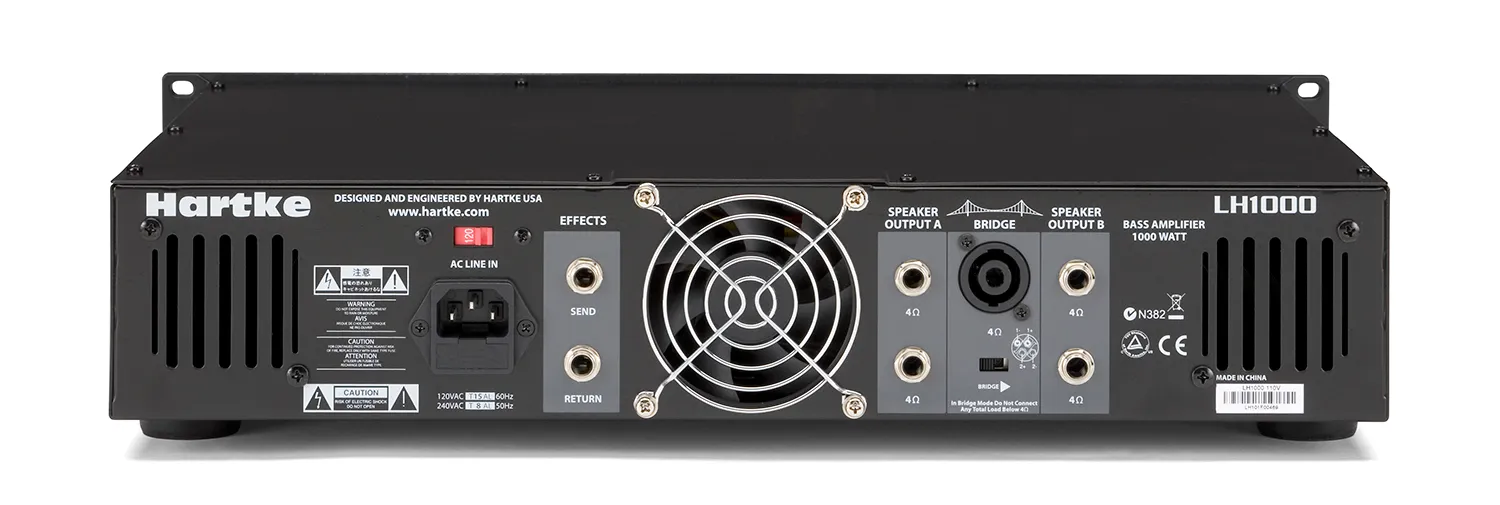 Hartke LH1000 1000-Watt Bass Amplifier Head - view 2