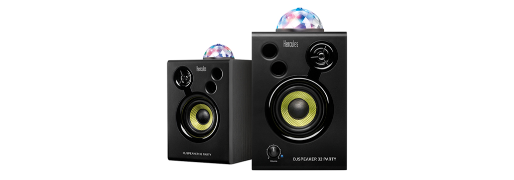 Hercules DJSpeaker 32 Party Active Speakers with LED Light Show (Pair) - view 3