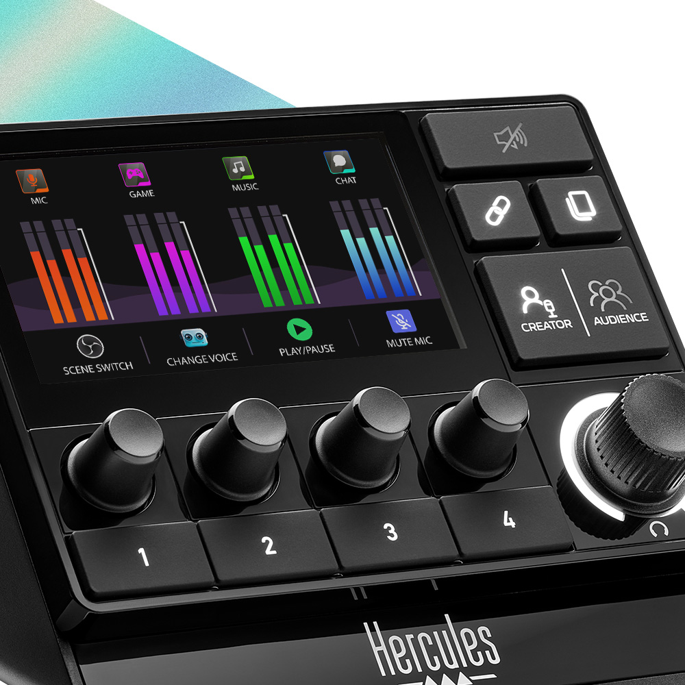 Hercules Stream Essentials Kit Audio Controller and XLR Microphone Bundle - view 2