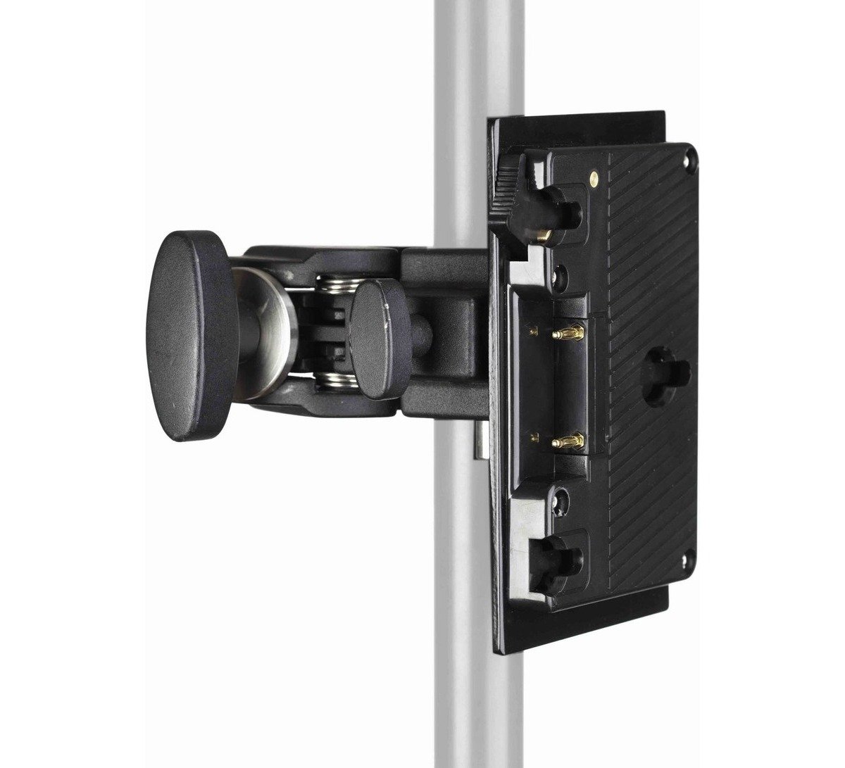 Hive Lighting Gold Mount Battery Plate with Mafer Clamp and D-Tap Cable
