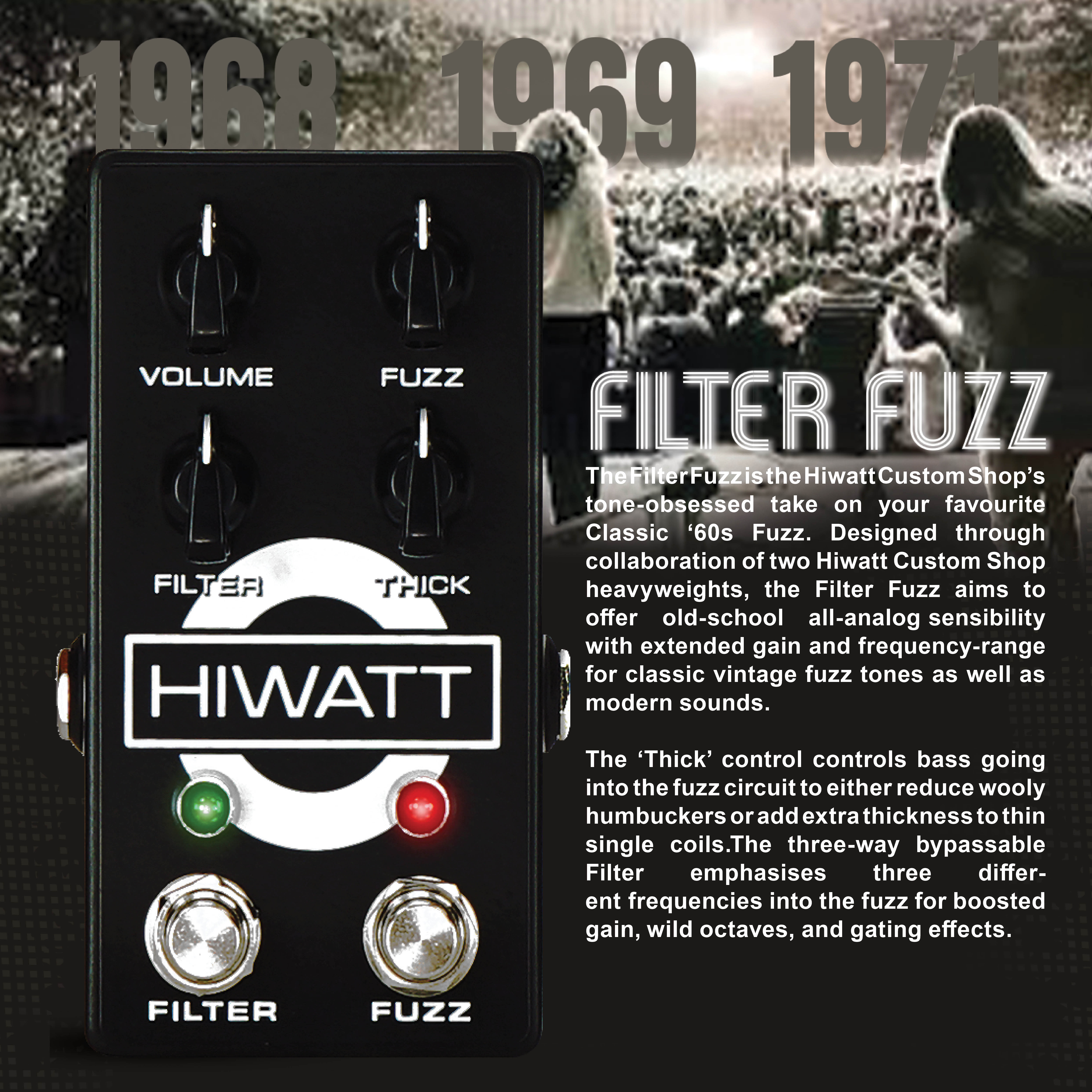 Hiwatt Filter Fuzz MKII Black - view 2