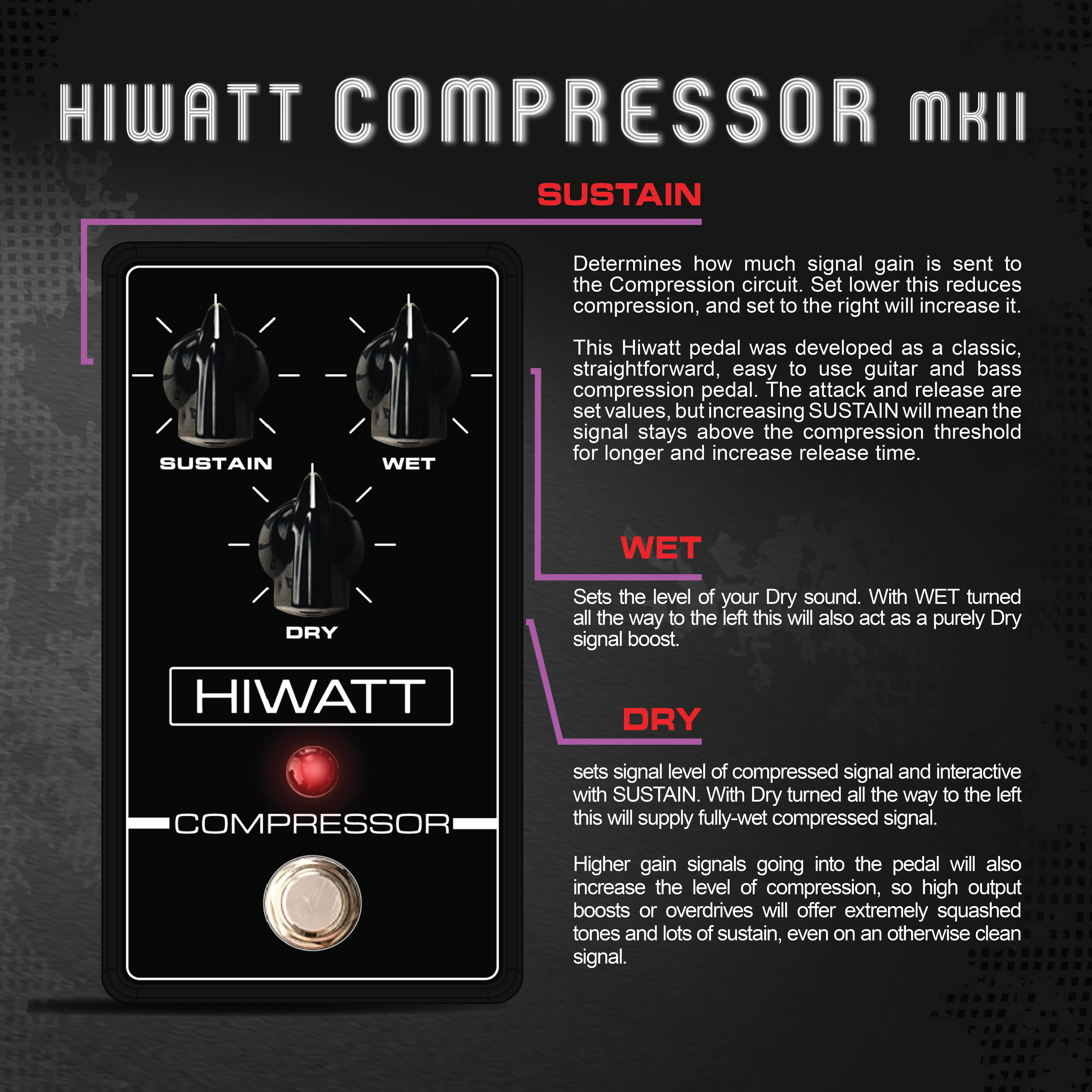 Hiwatt Compressor - view 3
