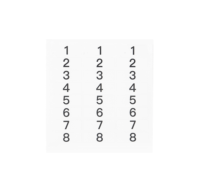Hollyland Number Stickers