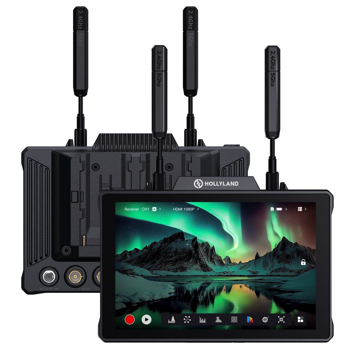 Hollyland Pyro 7 7-Inch Wireless Transceiver Monitor - view 2
