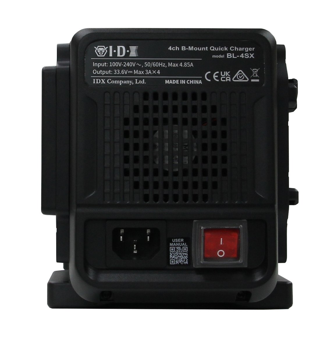 IDX BL-4SX B-Mount 4-Channel Simultaneous Quick Charger - view 3