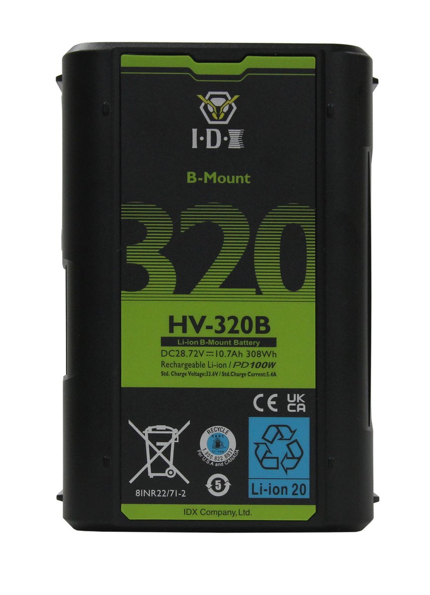 IDX CinePower HV-320B High-Load B-Mount Battery product image
