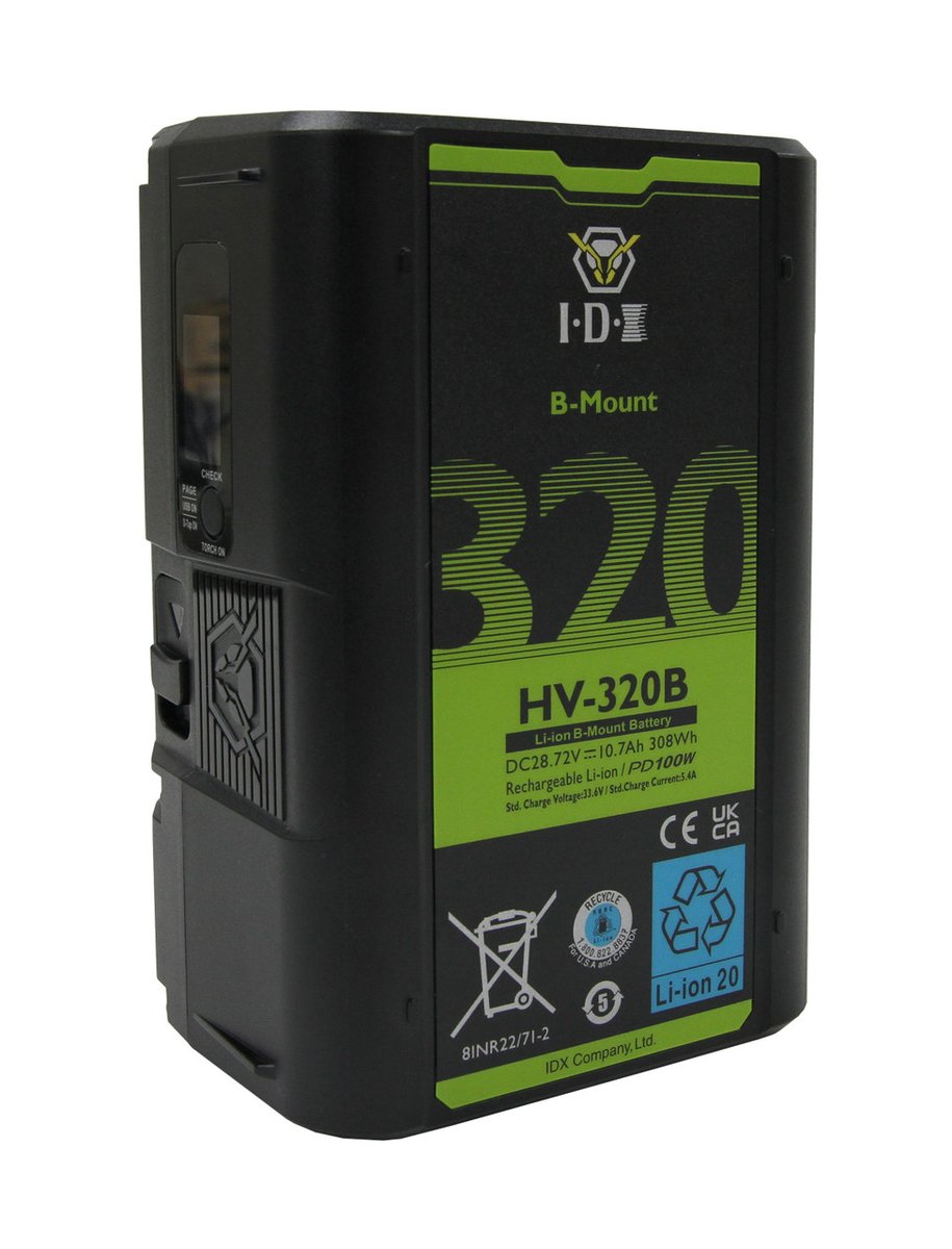 IDX CinePower HV-320B High-Load B-Mount Battery - view 6