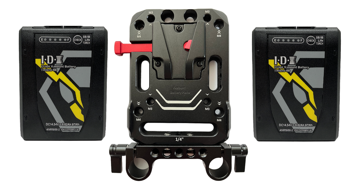 M98VPK Imicro-98 Two-Battery V-Mount Kit