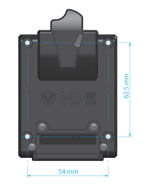 IDX P-Vmicro Micro V-Mount Adapter Plate with Dual D-Tap and USB-C - view 5