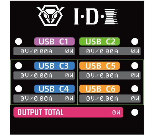 IDX UC-PD6 6-Port USB-C PD Charger - view 5