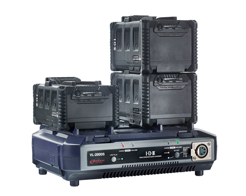 IDX VL-2000S 2-Channel Simultaneous V-Mount Charger with 100W DC Output - view 3