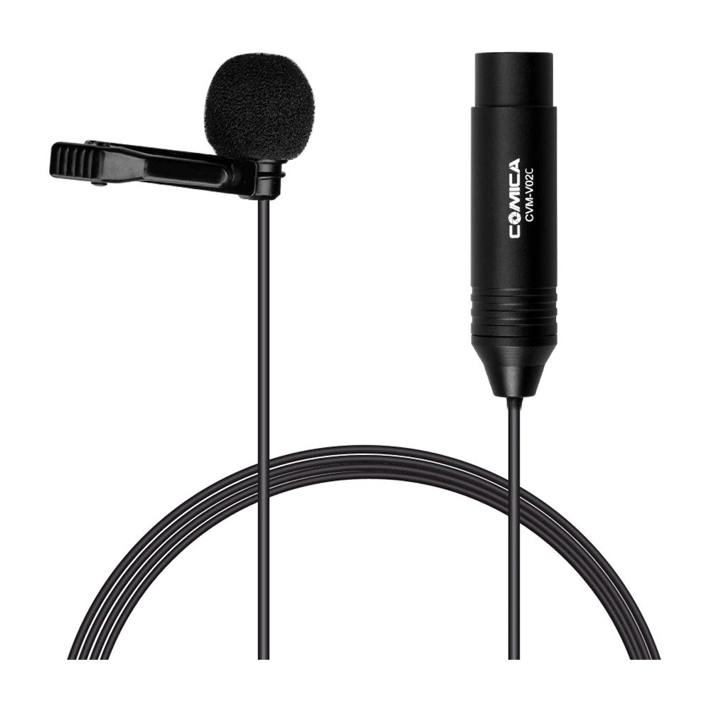 Ikan CVM-V02C(1.8M) XLR 48V Phantom Power Cardioid Lavalier Microphone - 5.9 ft. (CoMica)