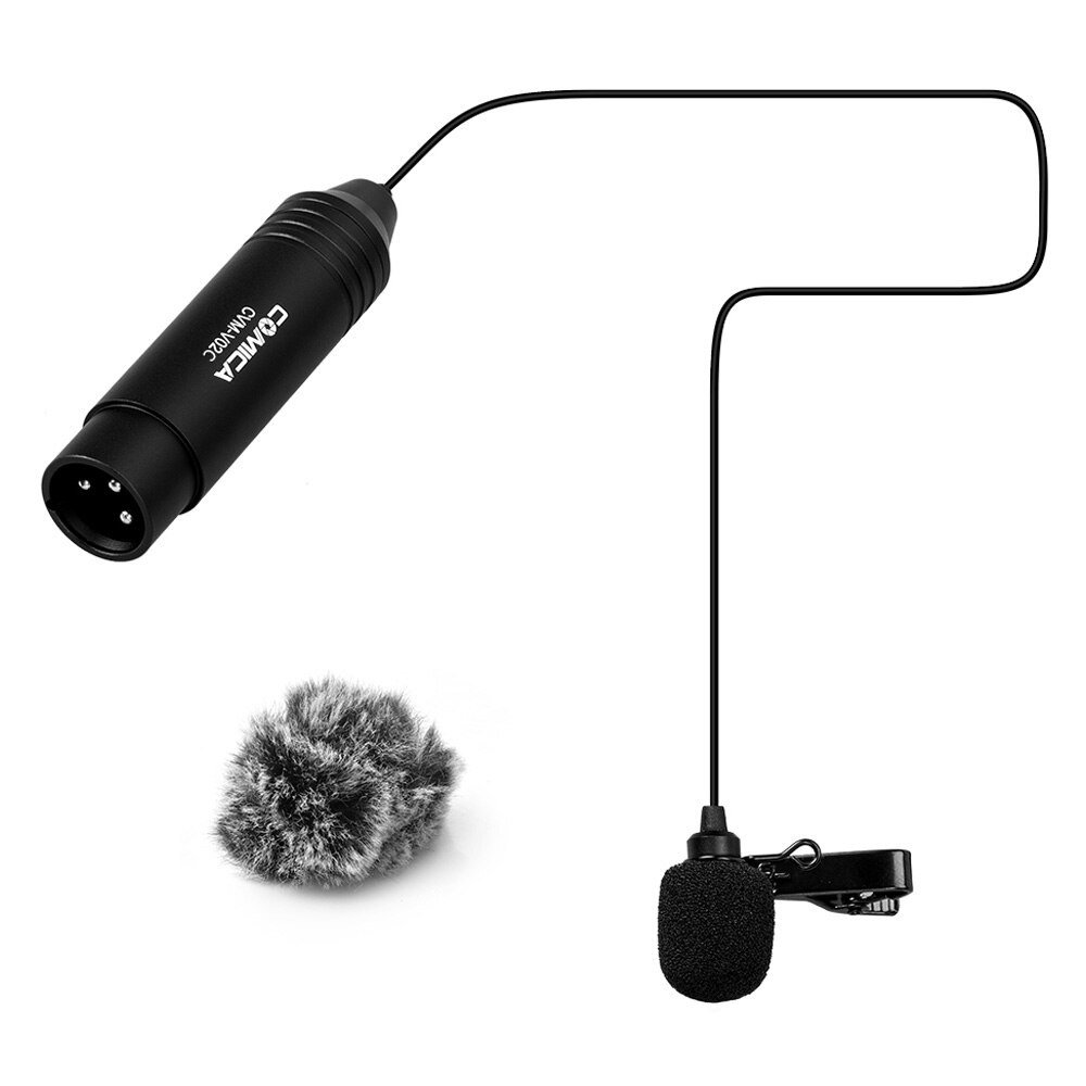 Ikan CVM-V02C(1.8M) XLR 48V Phantom Power Cardioid Lavalier Microphone - 5.9 ft. (CoMica) - view 2