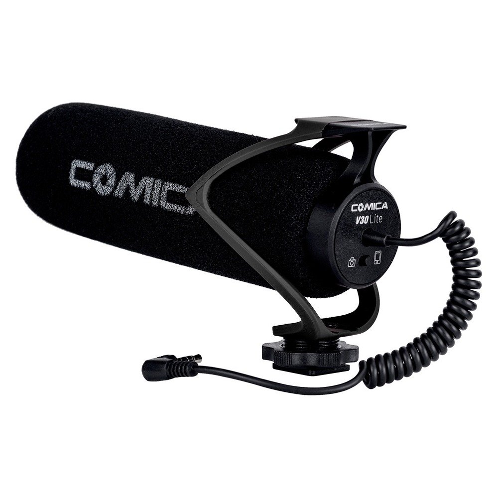 Ikan CVM-V30 LITE B Electret Super-Cardioid Directional Condenser Shotgun Video Microphone (Black) (CoMica)