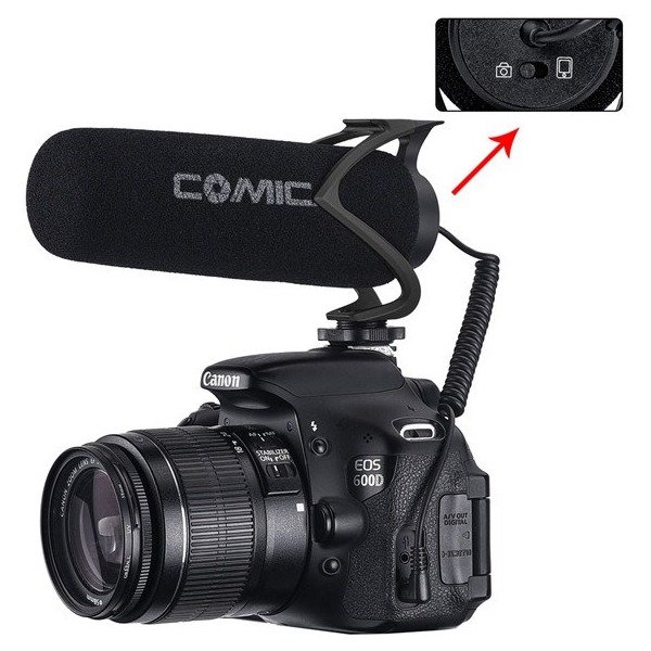 Ikan CVM-V30 LITE B Electret Super-Cardioid Directional Condenser Shotgun Video Microphone (Black) (CoMica) - view 3