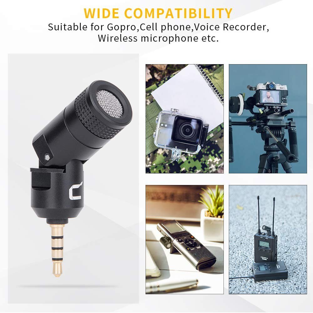 Ikan CVM-VS07C Mini Flexible Cardioid Microphone for DSLR, Smart Phone, GoPro, and Camcorders (Comica) - view 4