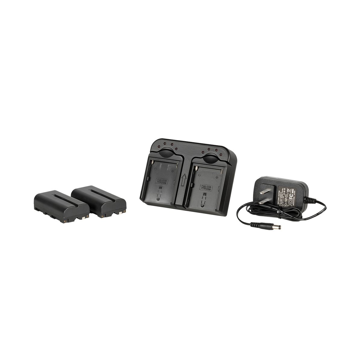 Ikan DV Camera Battery Kit w/ 2x Sony NP-F550 2900mah Replacement Lithium Batteries and Dual Battery Charger