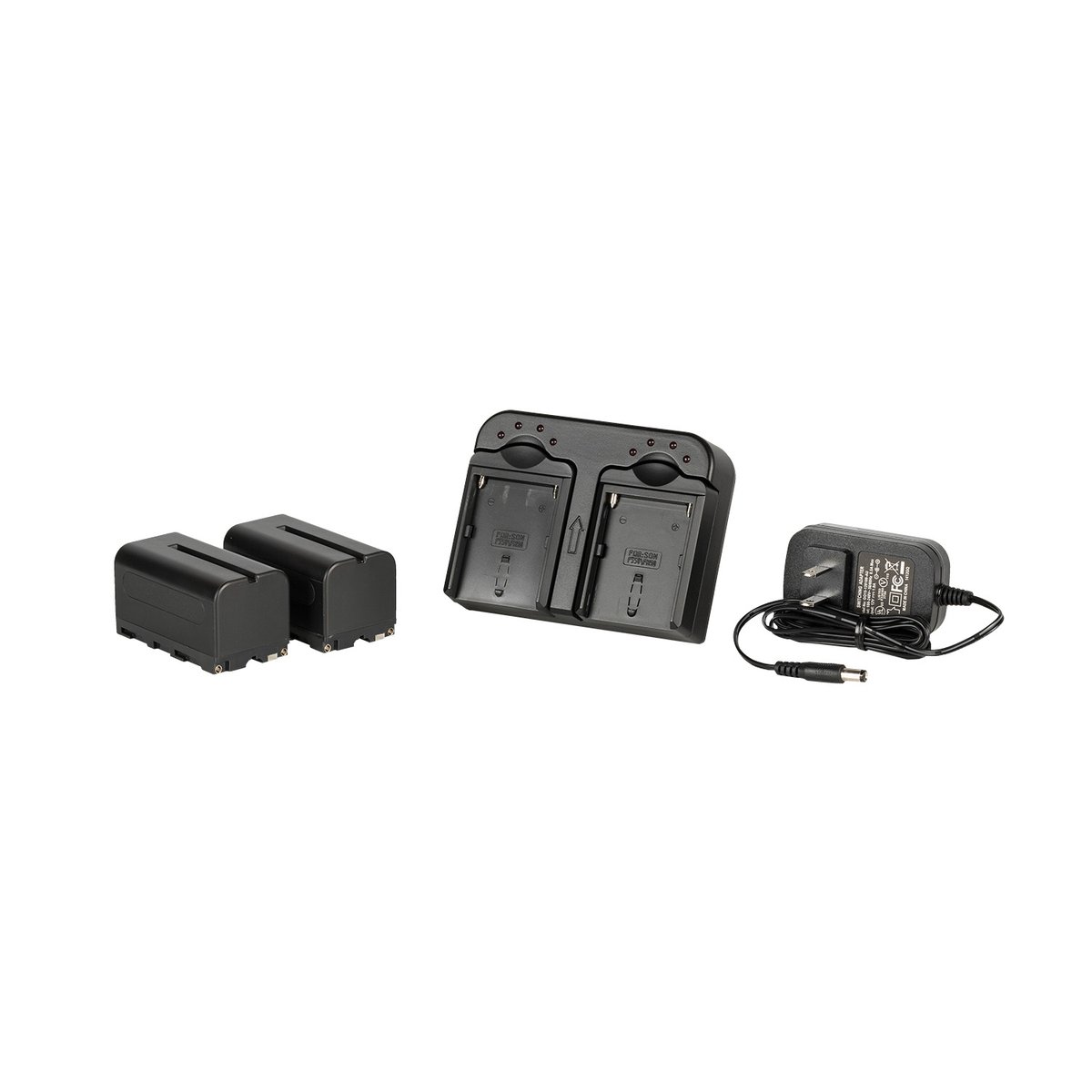 Ikan DV Camera Battery Kit w/ 2x Sony NP-F750 5800mah Replacement Lithium Batteries and Dual Battery Charger